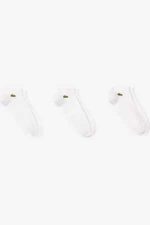Lacoste Pack de 3 calcetines tobilleros unisex