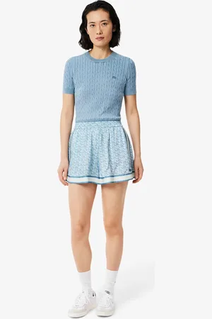 Lacoste Shorts con estampado de monogramas para mujer