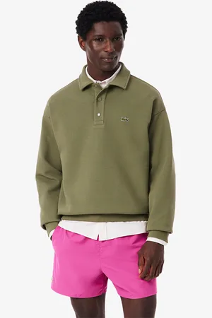 Lacoste Sudadera para hombre en piqué de corte holgado