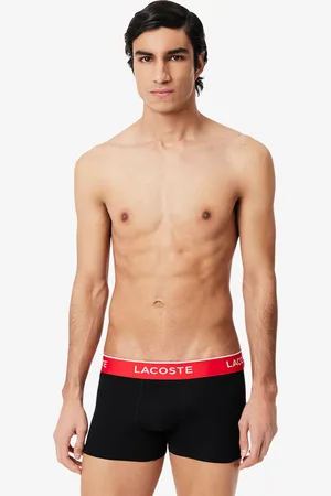 Lacoste Pack de 3 Boxers de algodón elástico para hombre