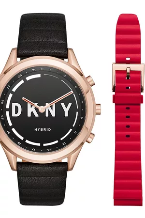 Box set de Smartwatch híbrido para dama DKNY Minute Woodhaven NYT6102