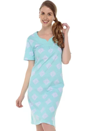 Camisón con diseño gráfico Gina Chezzani algodón
