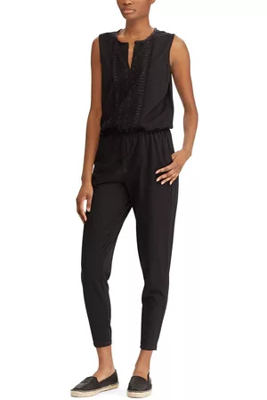 Jumpsuit liso Lauren Ralph Lauren algodón