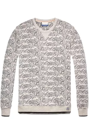 Sudadera con diseño gráfico Scotch & Soda algodón