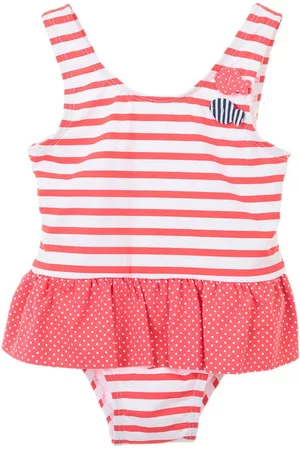 Traje de baño a rayas Mon Caramel para niña