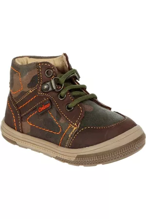Bota camuflaje Coloso de piel para niño
