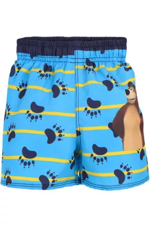 Traje de baño con diseño gráfico Masha y el Oso para niño