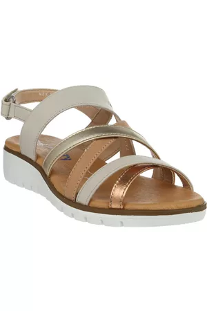 Sandalia lisa Flexi de piel