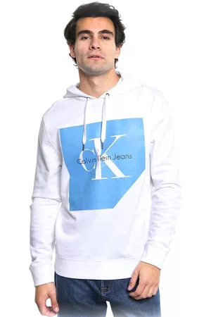 Sudadera Calvin Klein algodón blanca