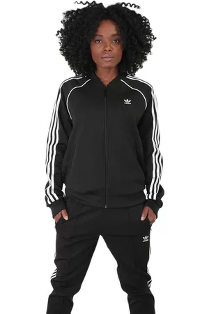 Chamarra lisa Adidas Originals negra