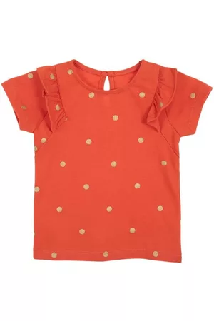 Blusa a lunares Mon Caramel de algodón para bebé