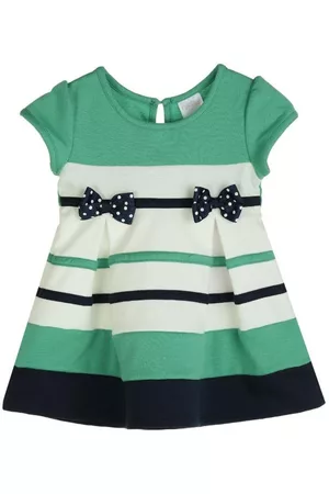 Vestido liso Fiorella algodón para bebé
