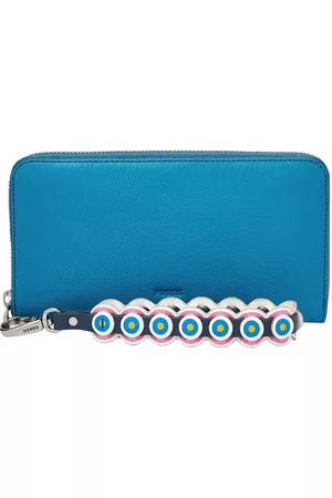 Cartera lisa Fossil piel