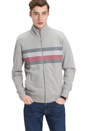 Sudadera a rayas Tommy Hilfiger algodón