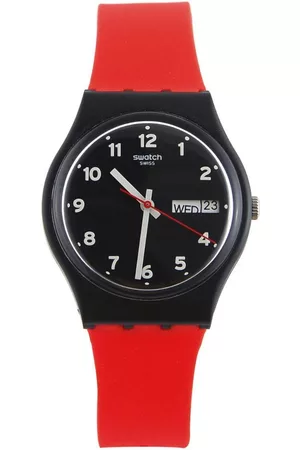 Swatch Red Grin GB754 Reloj para Niño Color Rojo