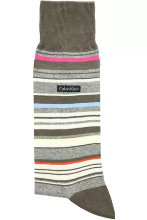 Calcetín a rayas Calvin Klein regular algodón