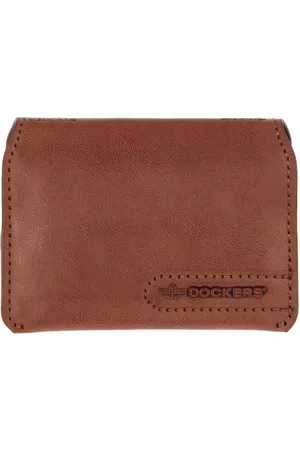 Tarjetero Dockers piel café claro