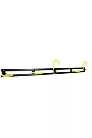 Bike Ranking Rack de Pared Negro con Amarillo