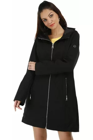 Gabardina lisa Calvin Klein negra