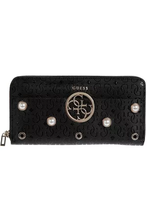 Cartera logotipo Guess negra