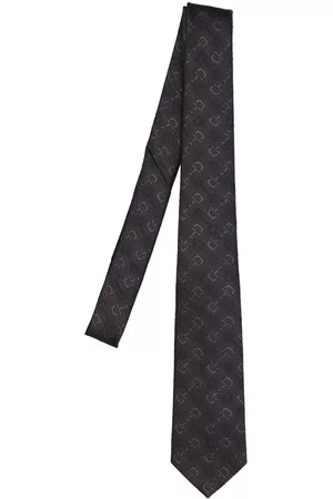 Gucci Hombre Corbatas - Corbata De Lana Y Seda Con Horsebit 7cm