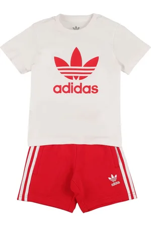 adidas Niña y chica adolescente Playeras - Camiseta Y Shorts De Algodón Con Logo