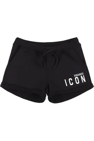 Dsquared2 Shorts De Algodón Con Logo Estampado