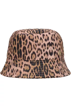 Roberto Cavalli Niña y chica adolescente Sombreros - Leopard Print Cotton Poplin Bucket Hat