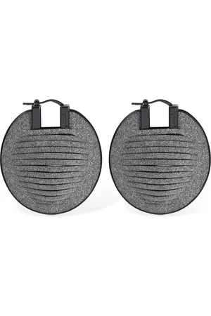 SO-LE STUDIO Pendientes Geo De Piel
