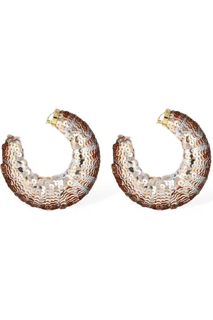 Tom Ford Pendientes Grandes De Aro Con Lentejuelas