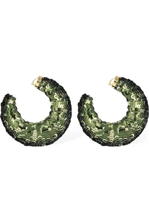 Tom Ford Pendientes Grandes De Aro Con Lentejuelas