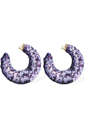 Tom Ford Pendientes Grandes De Aro Con Lentejuelas