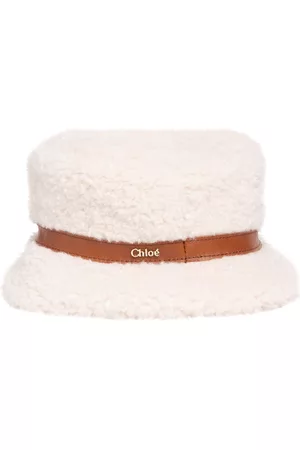 Chloé Niña y chica adolescente Sombreros - Faux Fur Teddy Bucket Hat
