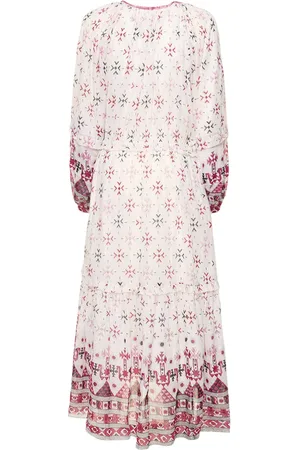 Marant Etoile Vestido Midi Con Manga Larga
