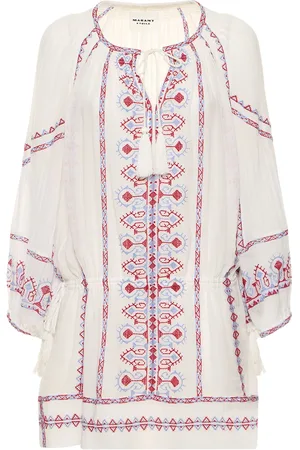 Marant Etoile Vestido De Algodón Con Estampado
