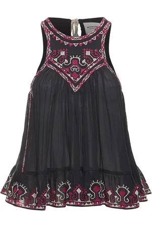 Marant Etoile Top Con Cuello Halter Con Volantes