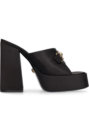 VERSACE Mules De Satén 120mm