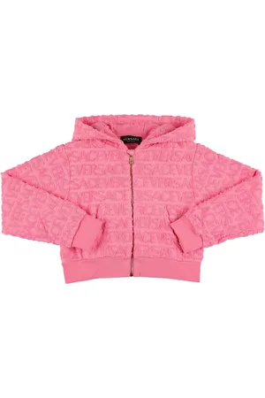 VERSACE Sudadera De Algodón Con Cremallera Y Capucha