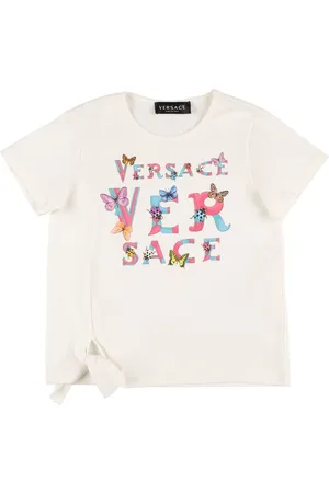 VERSACE Camiseta De Jersey De Algodón Con Logo