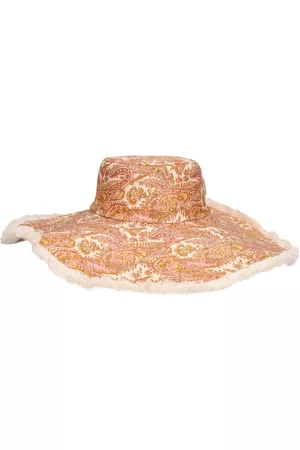 ZIMMERMANN Mujer Sombreros - Sombrero De Lino Estampado