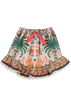 ZIMMERMANN Falda De Algodón Con Volantes