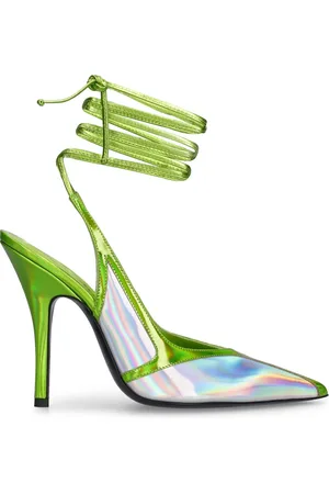 The Attico Zapatos De Tacón De Piel Y Pvc 105mm