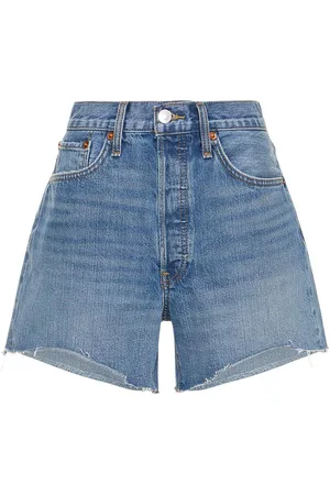 RE/DONE Shorts De Denim De Algodón