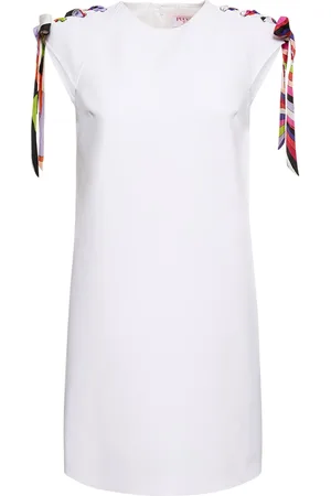 Puccini Vestido Corto De Crepé De Techno