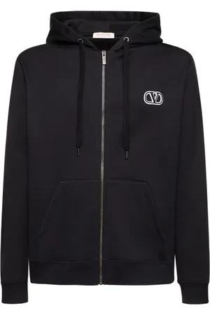 VALENTINO Sudadera De Algodón Con Capucha Y Logo