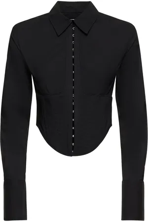 DION LEE Camisa Corsé De Popelina De Algodón