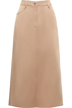 Brunello Cucinelli Falda Midi De Cady
