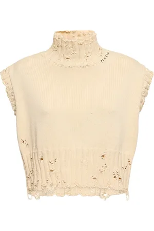 Marni Chaleco De Punto De Lana Con Cuello Vuelto