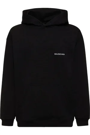 Balenciaga Sudadera De Algodón Bordada Con Capucha