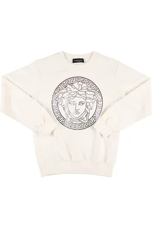 VERSACE Sudadera De Algodón Con Logo